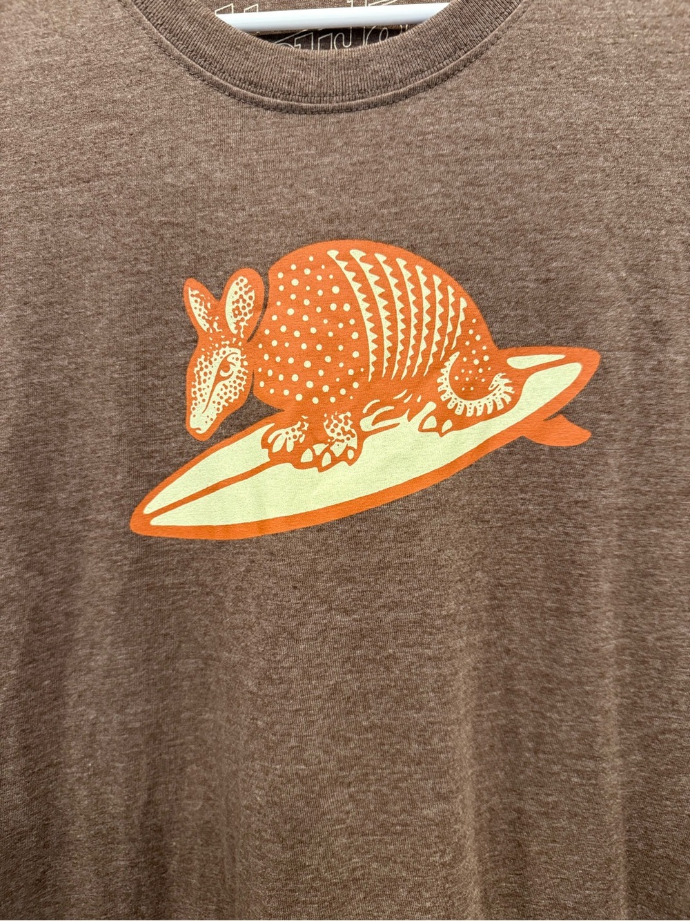 Howler Brothers Brown Short-Sleeve Tee with Orange Armadillo Graphic - Picture 2 of 6